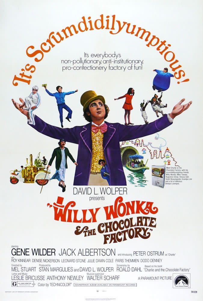 willy wonka the chocolate factory 1971