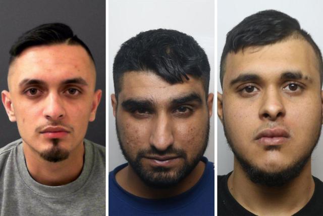 Aqib Ali Hussain (left), Qasib Hussain (centre) and Hussain Khan (right) <i>(Image: North Yorkshire Police)</i>