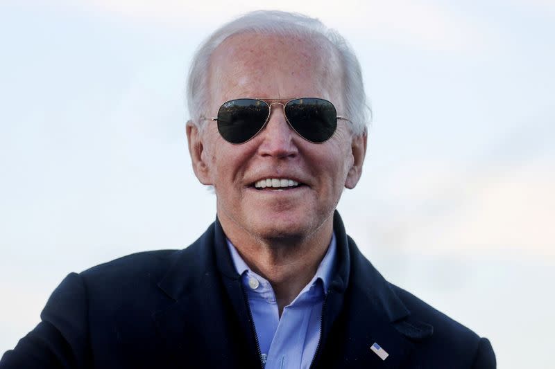 U.S. President-elect Biden campaigns for Democratic U.S. Senate candidates Ossoff and Warnock at a rally ahead of runoff elections in Atlanta, Georgia