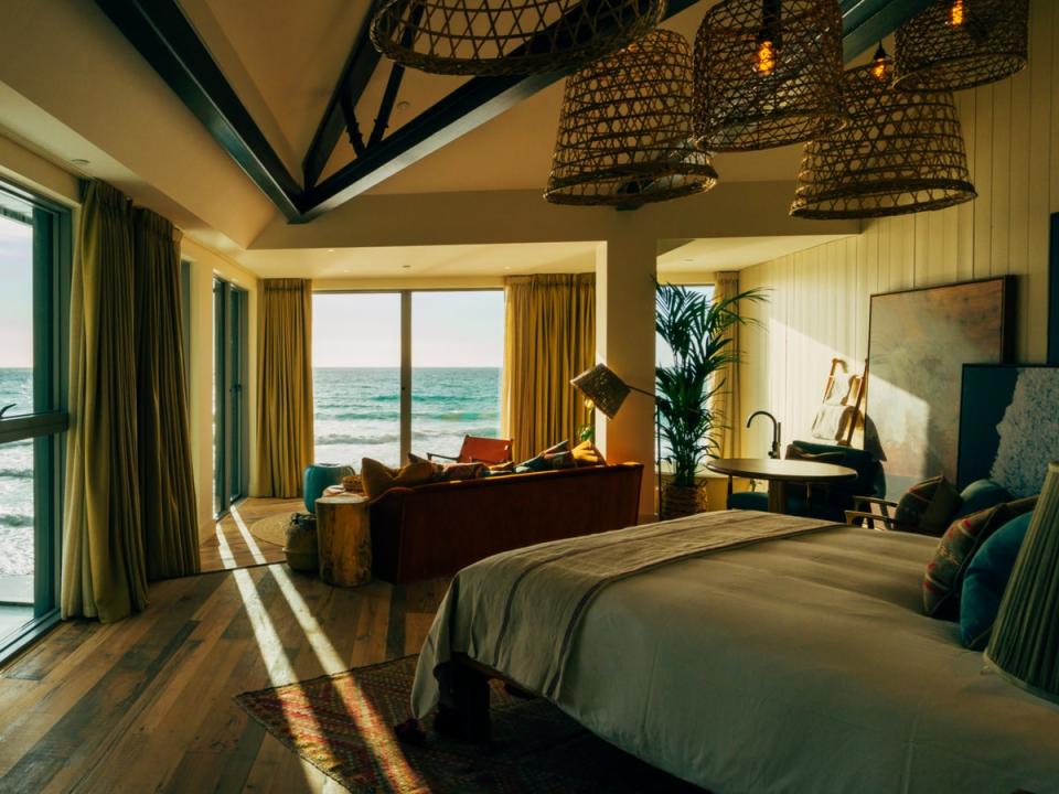 Atlantic views fill the huge windows, so you can stay in bed and watch the sea (Lewis Harrison Pinder)