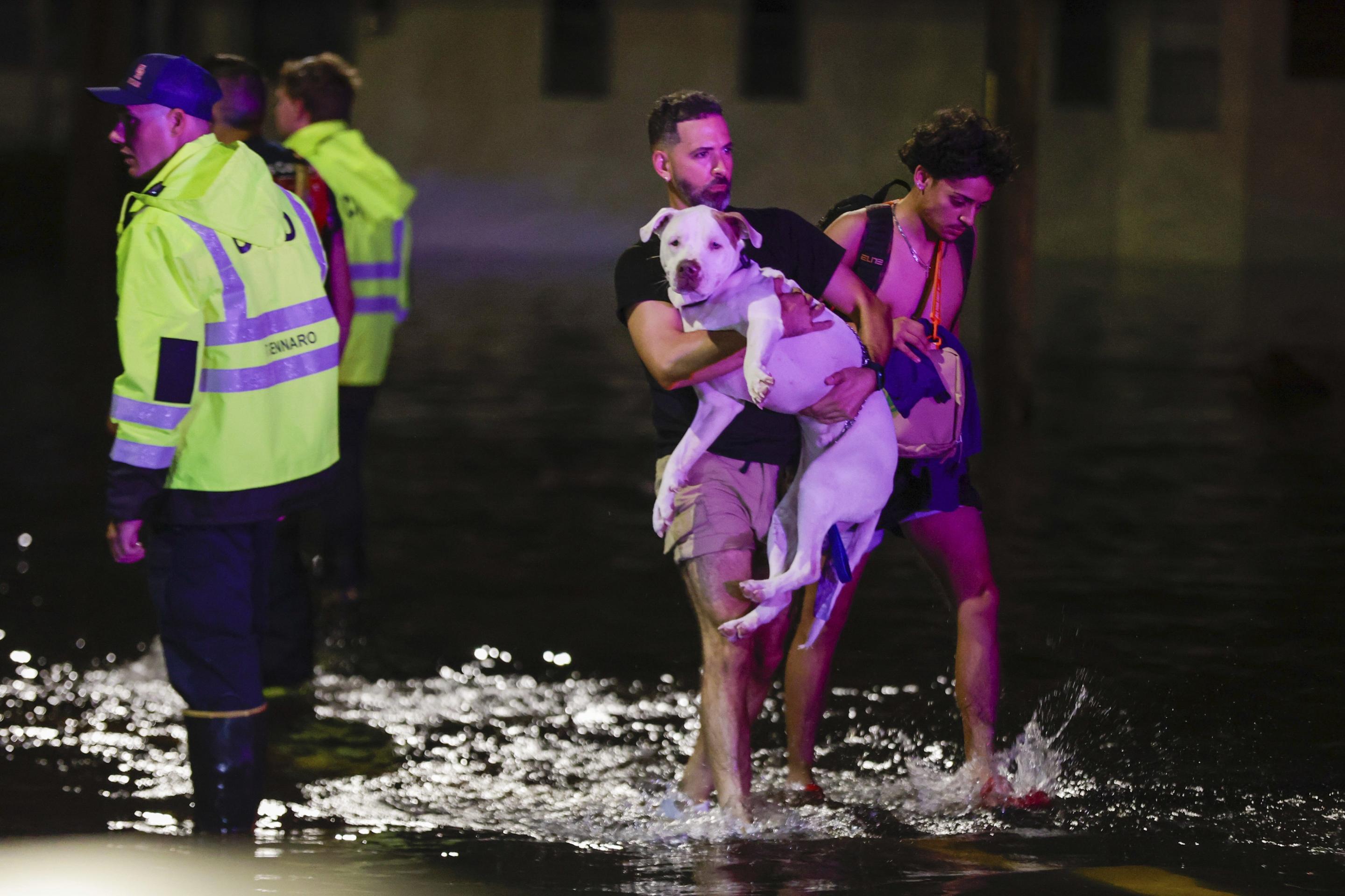 After Hurricane Helene, residents were rescued from floodwaters in Crystal River, Florida on Friday.