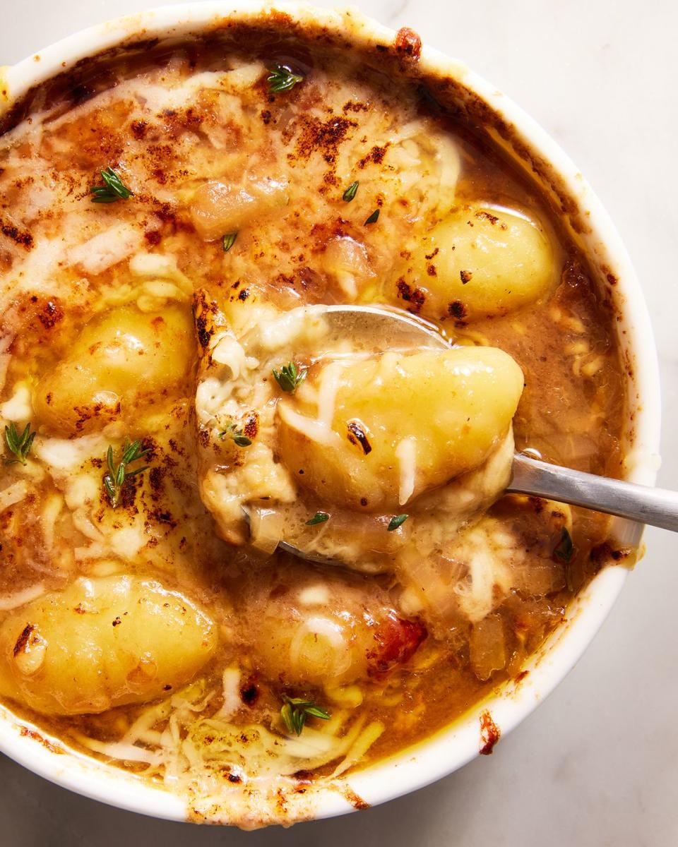 French Onion Gnocchi Soup