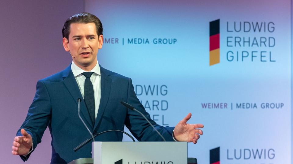 Österreichs Bundeskanzler Sebastian Kurz in München: «Das beste Spiegelbild der Ansteckungsgefahr ist die Sieben-Tage-Inzidenz (...).»