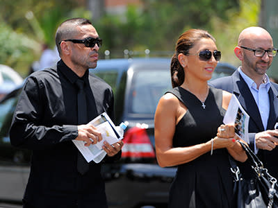 Close friend Anthony Mundine and his wife Danielle.