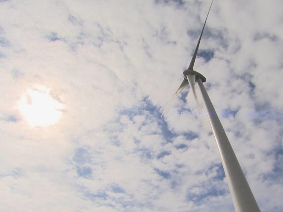 The Chaleur Ventus Project would have consisted of five wind turbines. (Martin Toulgoat/Radio-Canada - image credit)