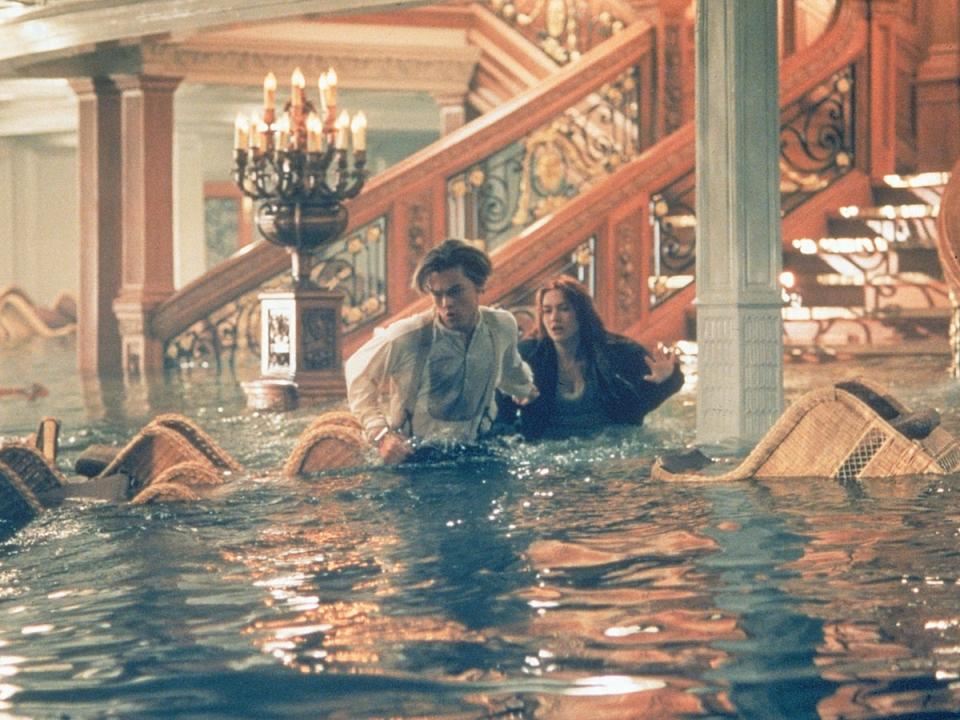 Leonardo DiCaprio and Kate Winslet in ‘Titanic’ (Fox/Paramount)