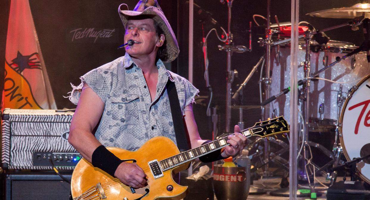 Ted Nugent says he's not in the Rock And Roll Hall of Fame for political reasons, but David Crosby says it's because he's just not that good. (Photo: Scott Legato via Getty Images)