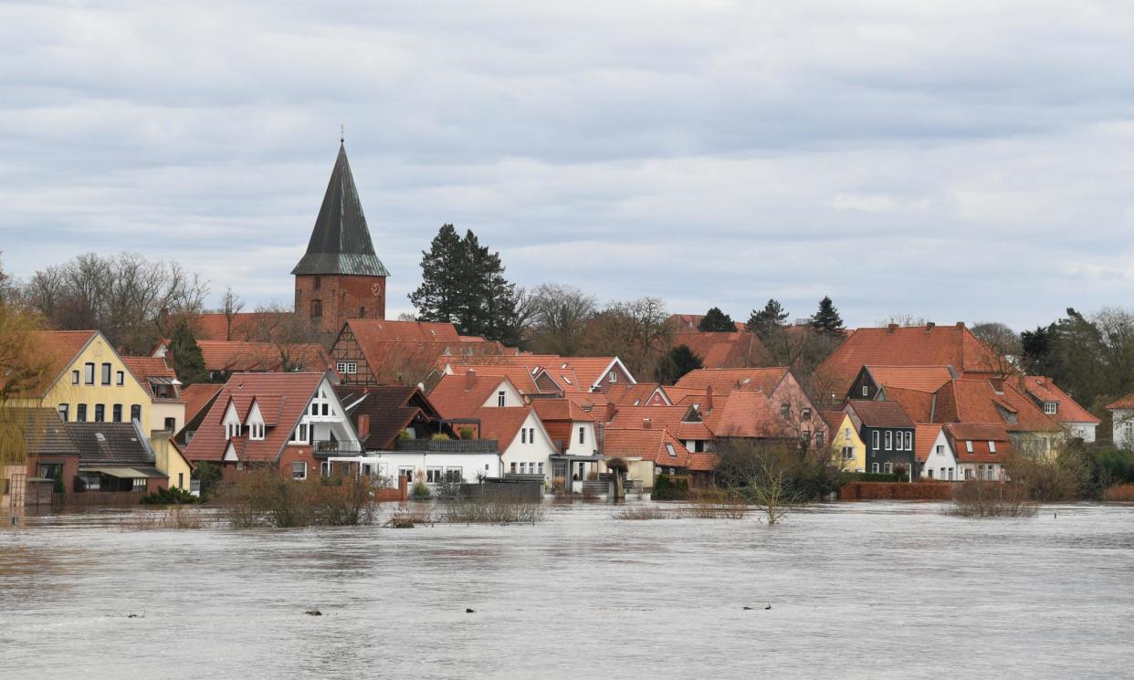 <span>Verden, north-west Germany, December 2023. Hoekstra cited the recent floods in Germany as an example of the human and economic tolls the climate crisis was taking.</span><span>Photograph: Fabian Bimmer/Reuters</span>