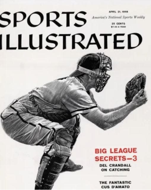 Del Crandall on Sports Illustrated, April 21, 1958.