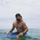 <p>While on a family vacation in his homeland of Australia, the Thor star took his daughter, India Rose, 5, out to sea to ride the waves. “On the hunt for some barrels with my little surf coach,” he wrote. (Photo: <a rel="nofollow noopener" href="https://www.instagram.com/p/Bf-qaQmF8IA/?taken-by=chrishemsworth" target="_blank" data-ylk="slk:Chris Hemsworth via Instagram;elm:context_link;itc:0;sec:content-canvas" class="link ">Chris Hemsworth via Instagram</a>)<br><br></p>