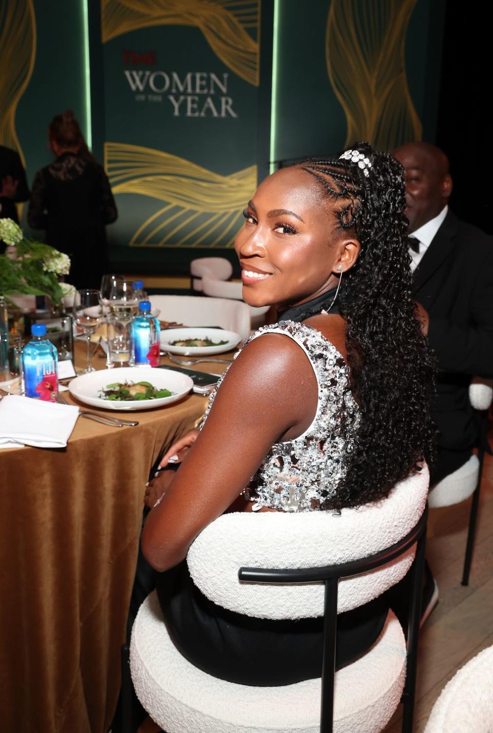 west hollywood, california march 05 coco gauff attends, with fiji water, time women of the year 2024 at the west hollywood edition on march 05, 2024 in west hollywood, california photo by phillip faraonegetty images for time