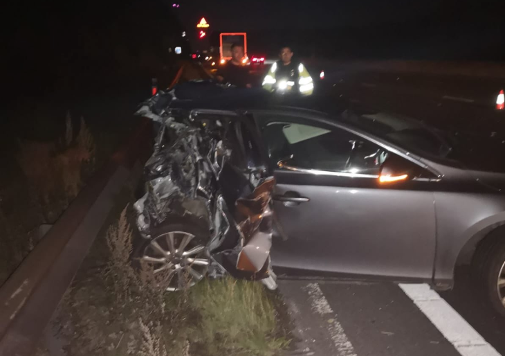 Pictures taken at the scene showed the extent of the damage to the Volvo. (Derbyshire Roads Policing Unit)