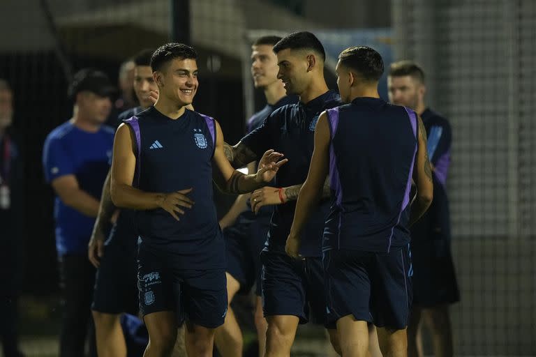 Entrenamiento del Seleccionado Argentino de fútbol previo al encuentro con Australia.