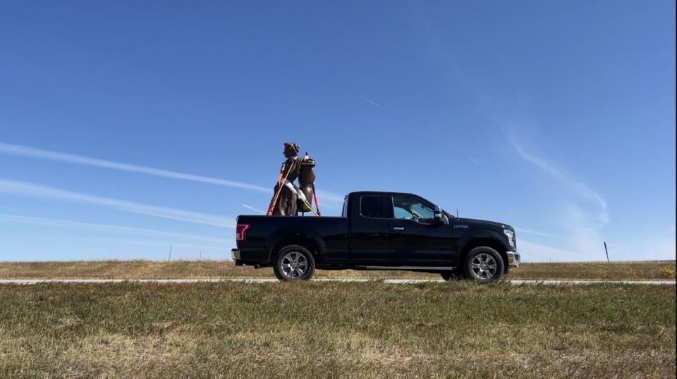 The 7-foot, 6-inch statue being transported to Frederick, Md. - Credit: Courtesy of Sarah Hempel Irani