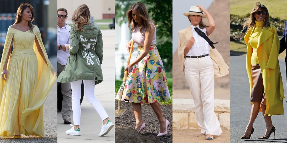 First Lady Melania Trump's Year in Style