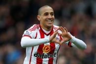 Football Soccer - Sunderland v Manchester United - Barclays Premier League - Stadium of Light - 13/2/16 Wahbi Khazri celebrates after scoring the first goal for Sunderland Action Images via Reuters / Lee Smith Livepic