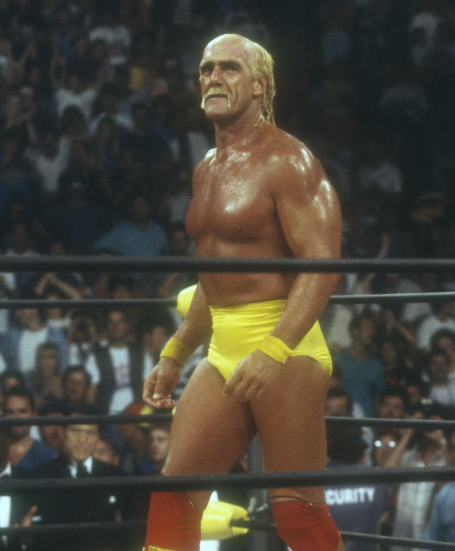 Hulk Hogan pictured in the wrestling ring in 1994.