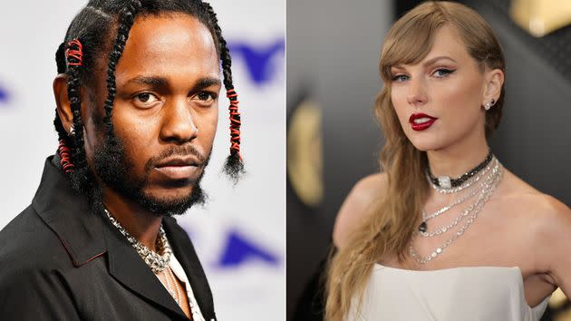 Kendrick Lamar, left, and Taylor Swift are English teachers' pet pop stars for a reason.