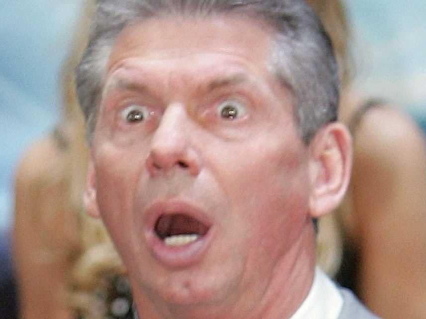 Vince McMahon shocked face