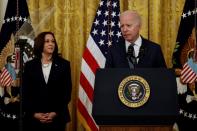 U.S. President Biden signs Juneteenth National Independence Day Act at the White House in Washington