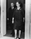 Elizabeth Douglas-Home née Alington wed Prime Minister, Alec Douglas-Home, in October 1936. She went on to become the first female governor at Eton College. <em>[Photo: Getty]</em>