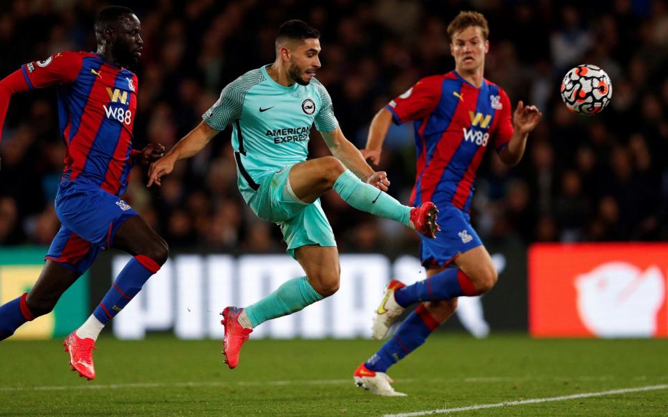 Neal Maupay scores - ADRIAN DENNIS/AFP via Getty Images