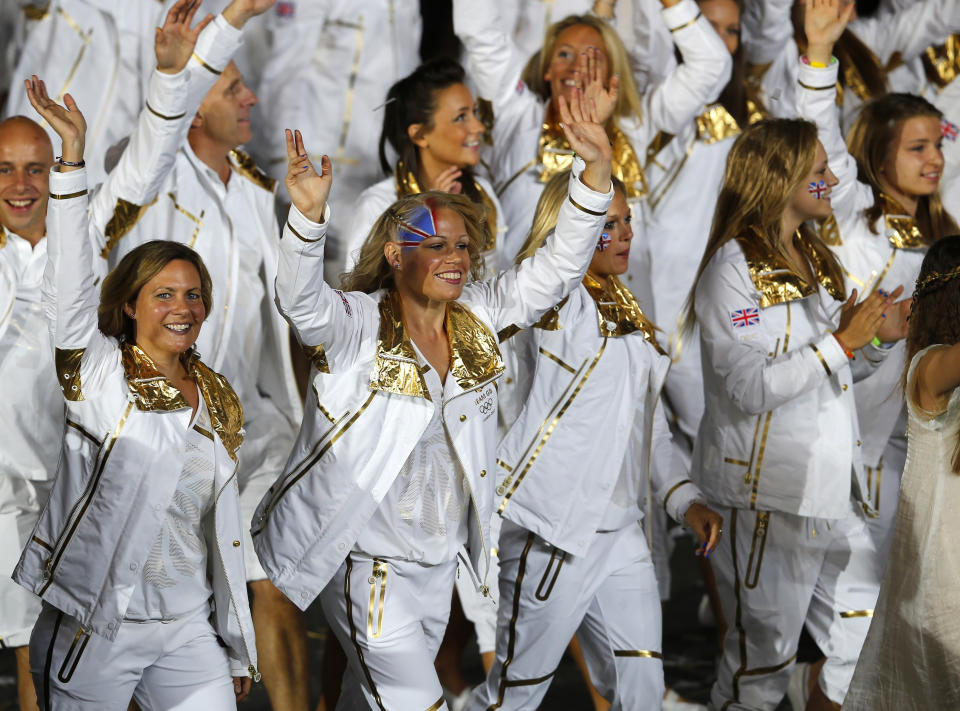 Als Olympia-Gastgeber entschied sich das Team von Großbritannien für einen schlichten, aber nicht minder wirkungsvollen Look (Bild: REUTERS/Mike Blake)