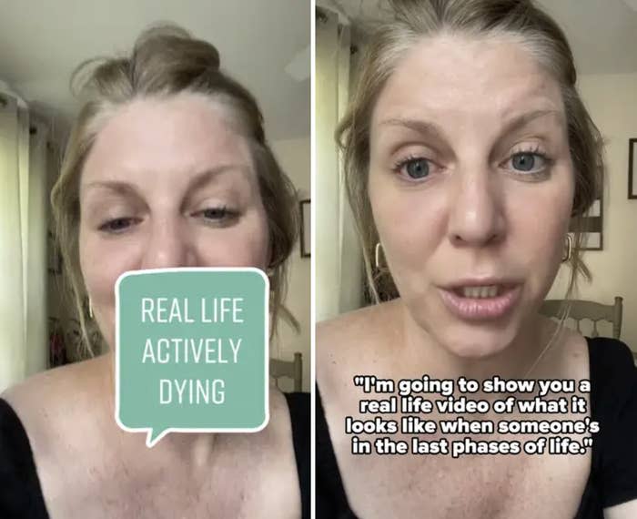 Hospice nurse Julie's video where she shows what the last phases of life look like