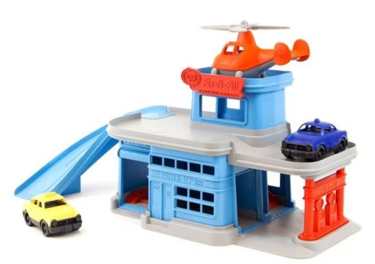 Green Toys Parking Garage. (Image via Indigo)