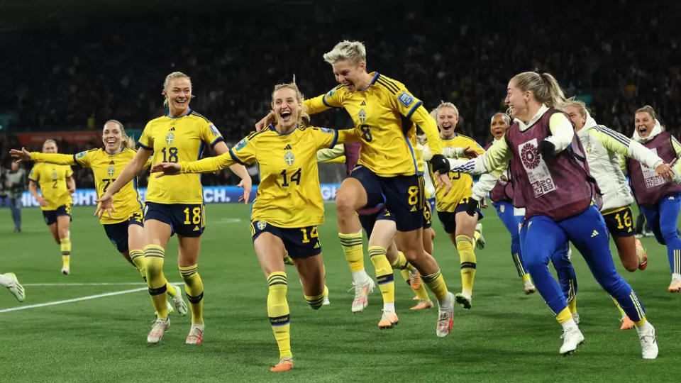 瑞典靠PK大戰扳倒美國女足。摘自官方推特