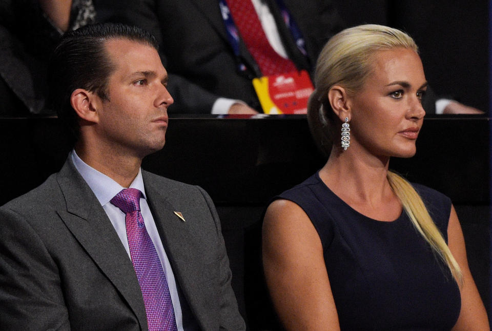 Donald Trump Jr. and estranged wife Vanessa in 2016 (Photo: Jeff Swensen/Getty Images)