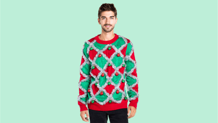 Only for the bold, why not try this tinsel-covered option from Tipsy Elves?