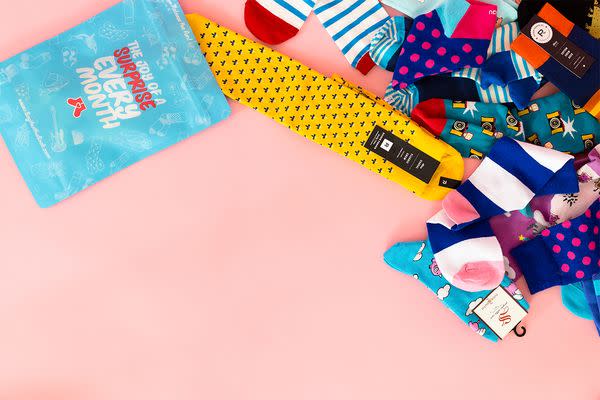 Starts at $12/month. Get fun, quirky brand name and high-quality socks each month. Get <a href="https://www.cratejoy.com/subscription-box/say-it-with-a-sock/" target="_blank">20 percent off with code <strong>CYBERWEEK20</strong></a> at checkout.&nbsp;