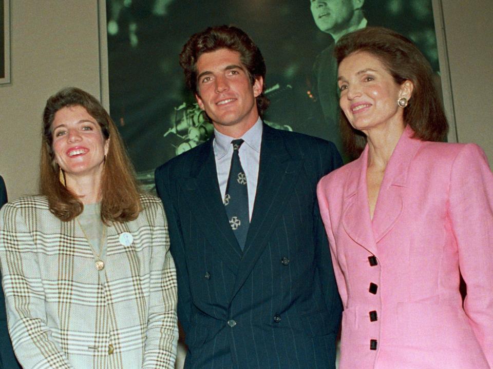 Caroline Kennedy Schlossberg, John F. Kennedy Jr. and Jacqueline Kennedy Onassis