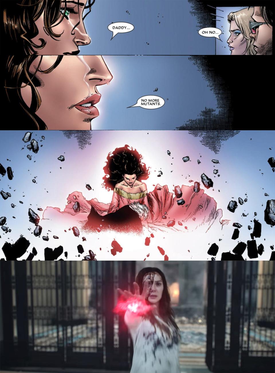 Wanda in House of M vs Doctor Strange in the Multiverse of Madness