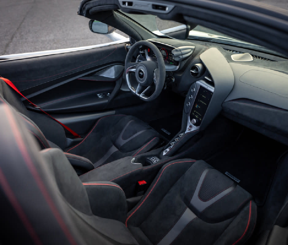 <em>The 2024 McLaren 750S Spider is a bit heftier than the coupe, but the open-air sounds from the rear engine are a delight. </em><p>Courtesy Image</p>