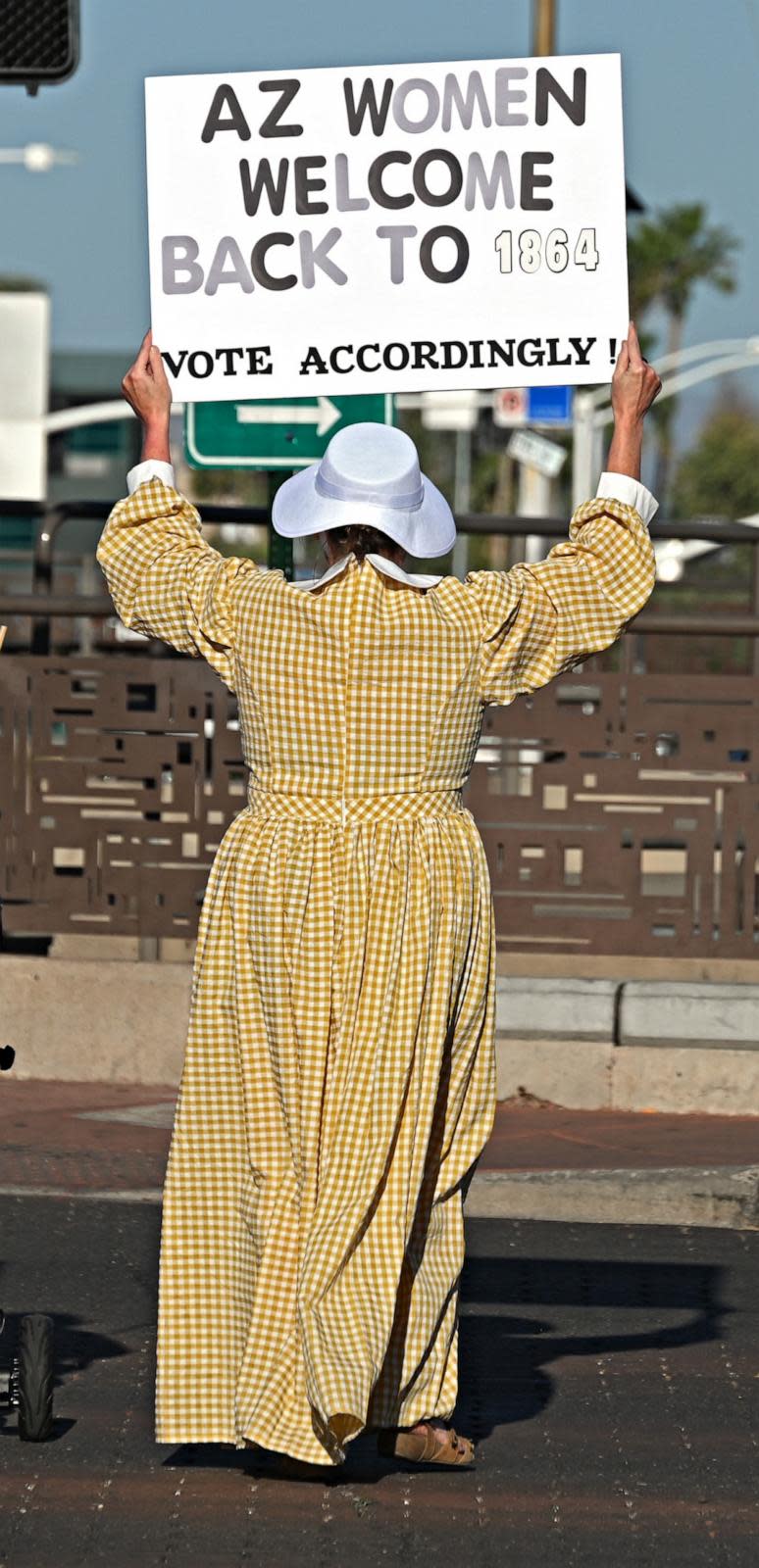 PHOTO: On April 14, 2024, approximately 550 people demonstrated in Scottsdale, Arizona, for abortion rights. (Jeff Topping/Polaris)