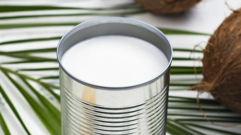 Can of coconut milk