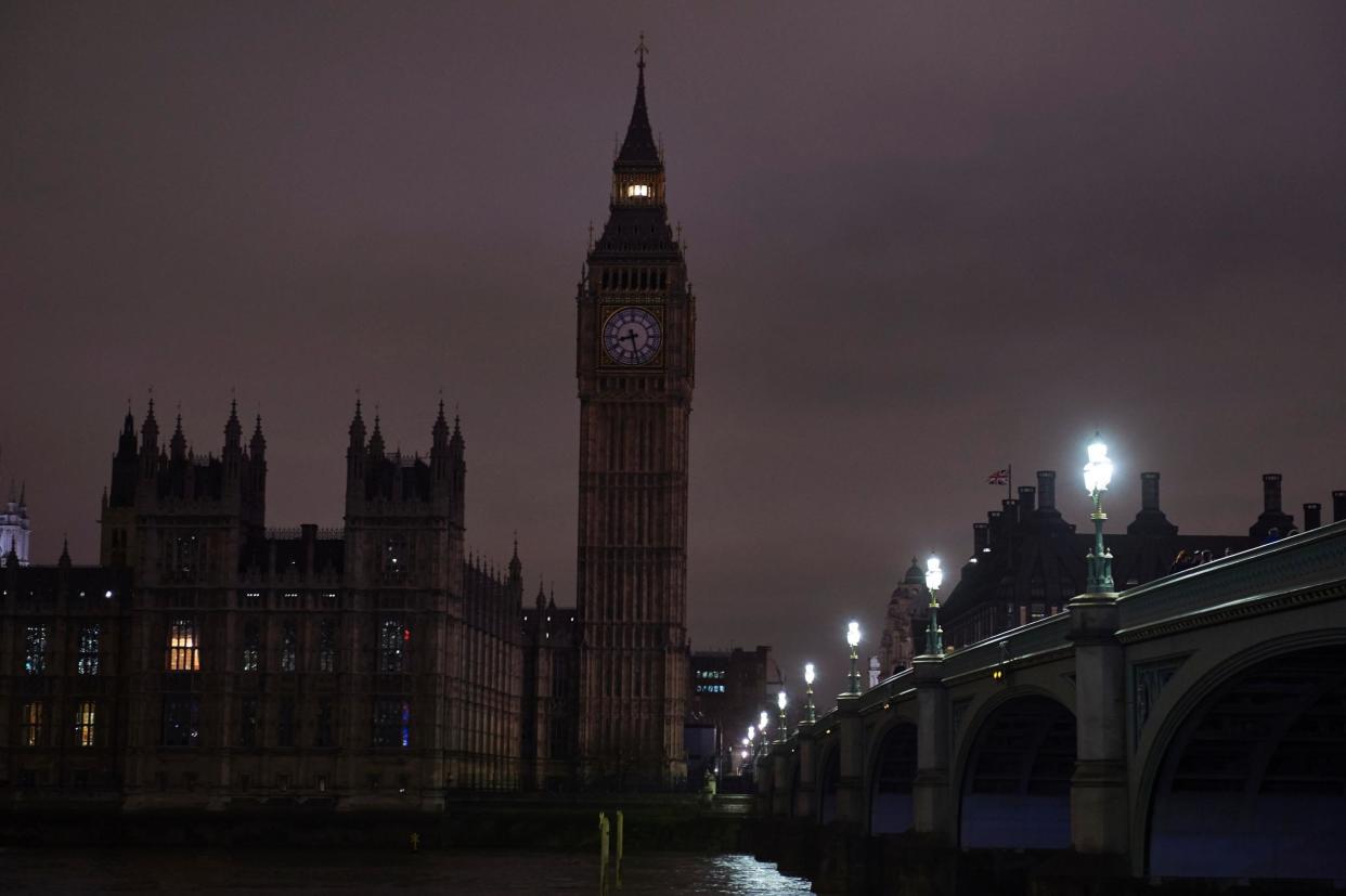 Lights out: the capital will be plunged into darkness in the name of climate change: NIKLAS HALLE'N/AFP/Getty Images