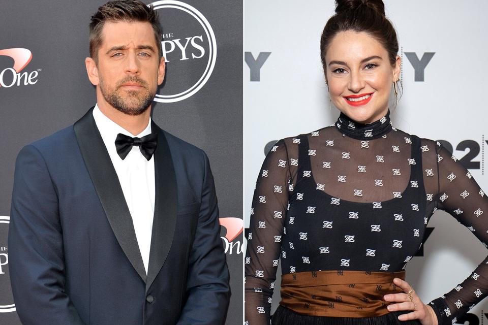 Shailene Woodley and Aaron Rodgers