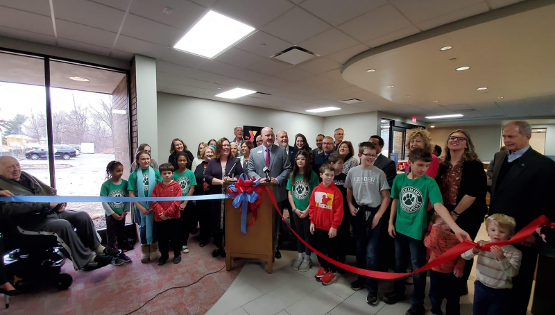 The new $9.9-million combination Watts-Midtown branch of the library and Two Rivers YMCA opened in February 2023 at 2715 30th St., Rock Island.