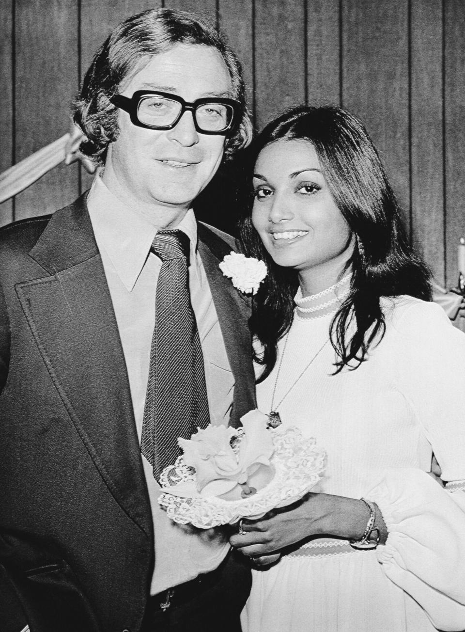 Michael Caine, 39, married Shakira Baksh, 25, in a civil ceremony in Las Vegas, 1/8. Miss Baksh, the former "Miss Guiana," had dated the actor for 18 months.