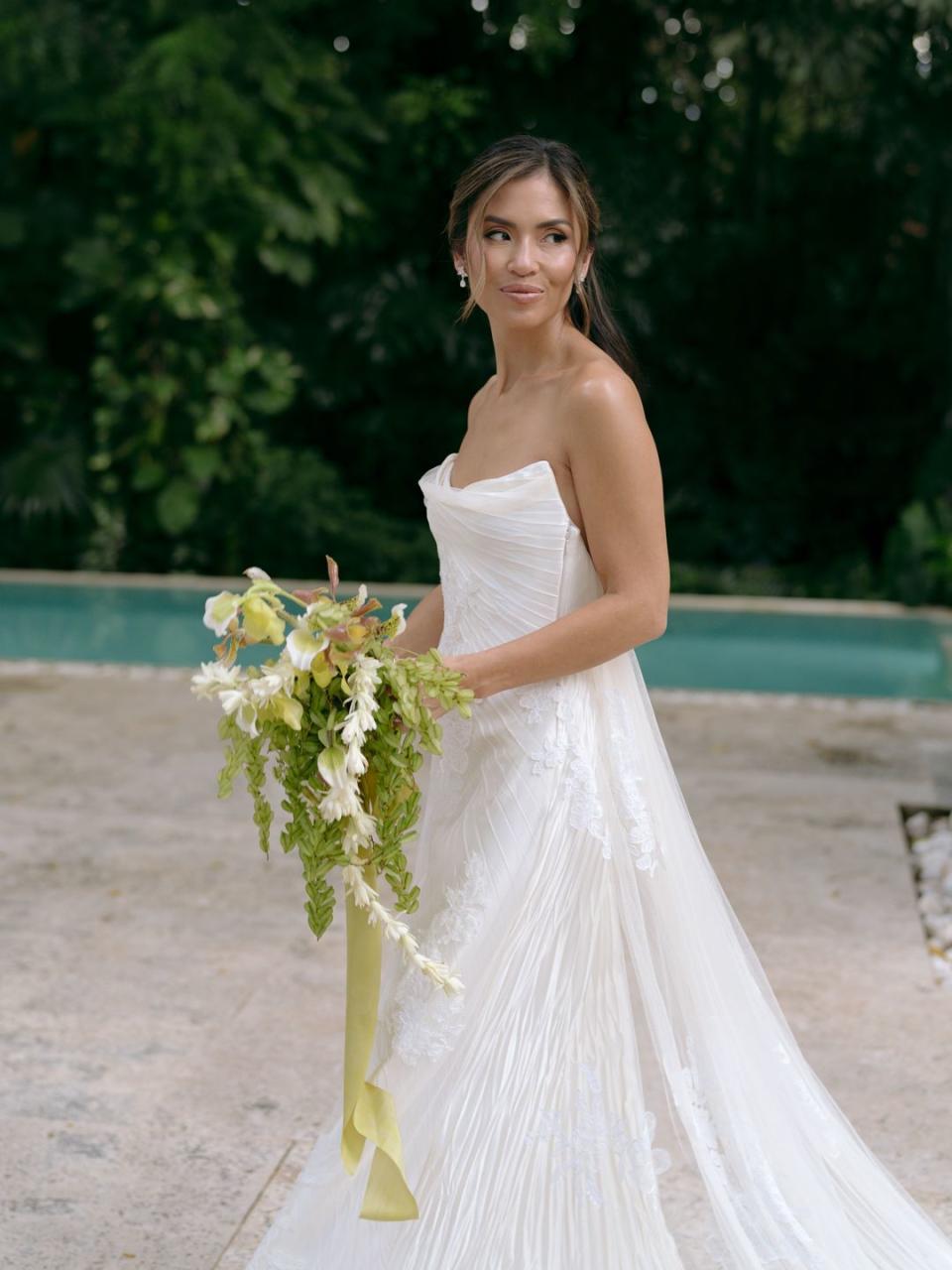 woman in wedding dress