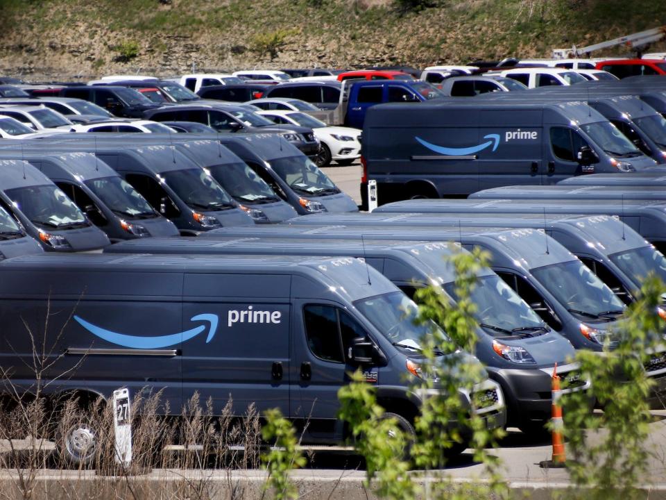 Amazon delivery vans