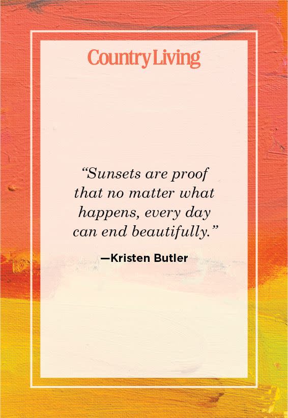 sunset quote about life