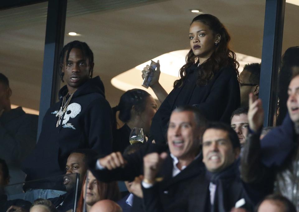 Travis Scott and Rihanna