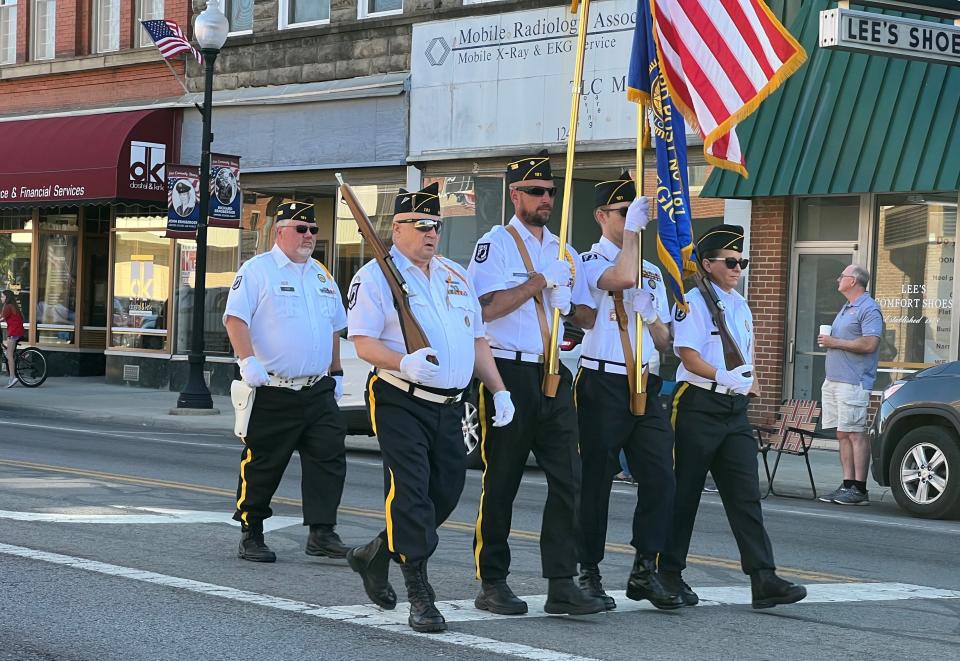 The Bucyrus American Legion Post 191 color guard will lead the parade again this year on Monday when the city holds is Memorial Day ceremony. (BUCYRUS TELEGRAPH-FORUM FILE PHOTO)