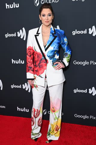 <p>Jon Kopaloff/Getty</p> Chyler Leigh attends the 35th Annual GLAAD Media Awards