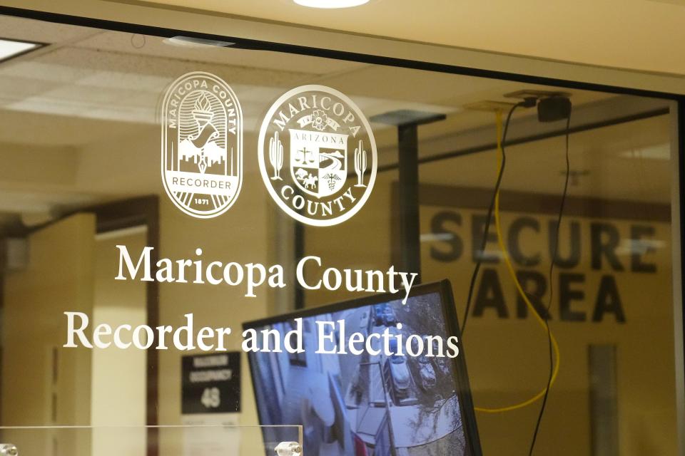 The Maricopa County Tabulation and Election Center (MCTEC) on Oct. 11, 2022.