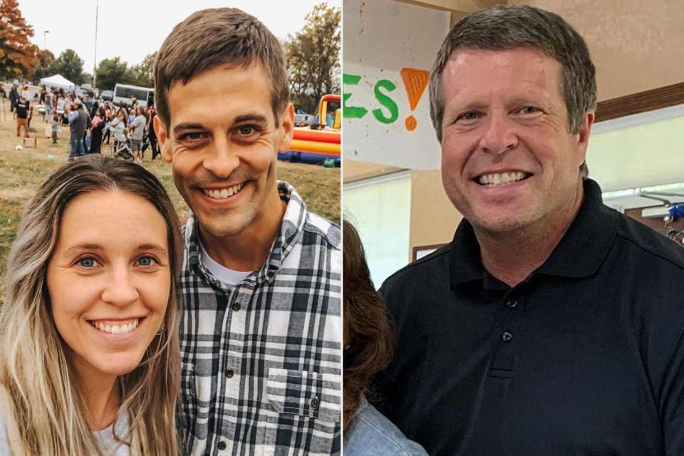 <p>Jill Duggar/ Instagram; Duggar Fam/ Instagram</p> (L-R): Jill Duggar Dillard, Derick Dillard and Jim Bob Duggar.